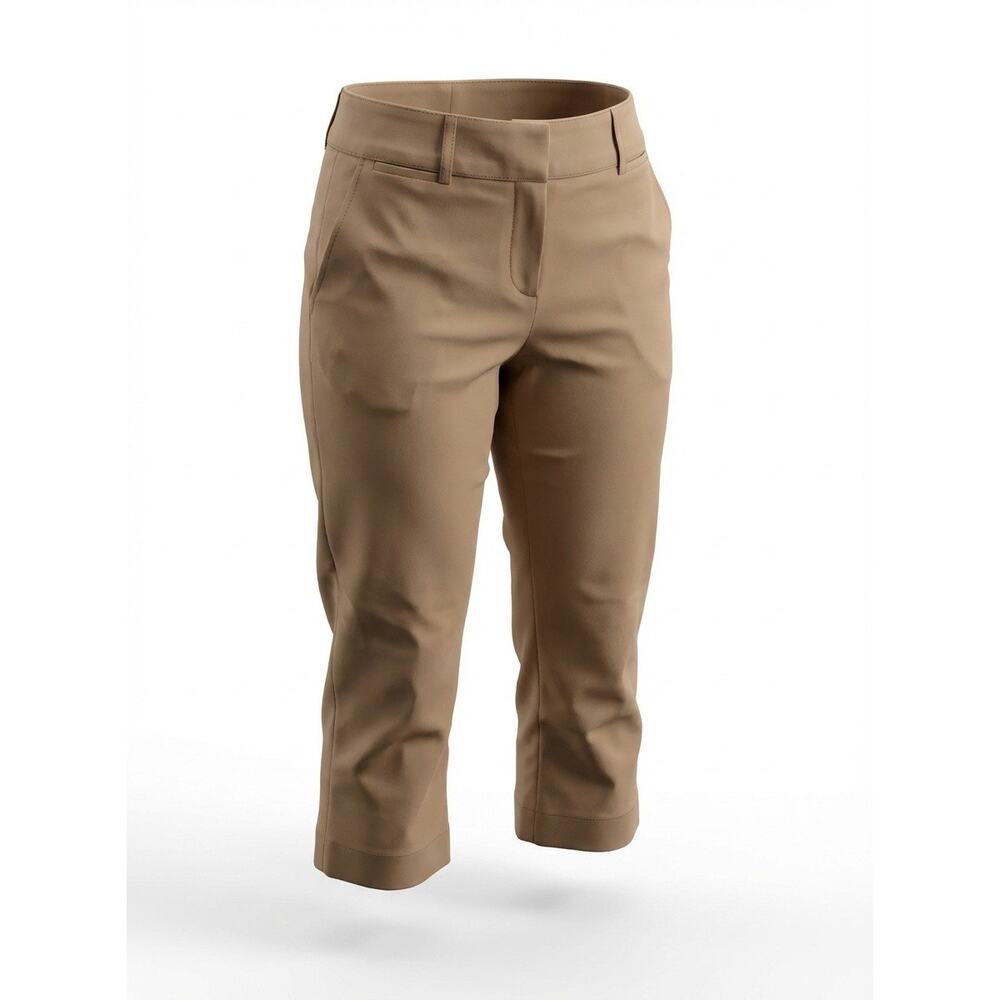 Dana Buchman Womens Size 12 Stretch Capri Pant Tan